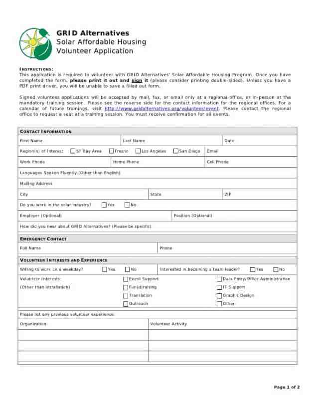 volunteer application form word doc