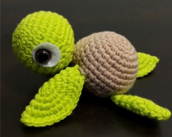 crochet sea turtle applique pattern