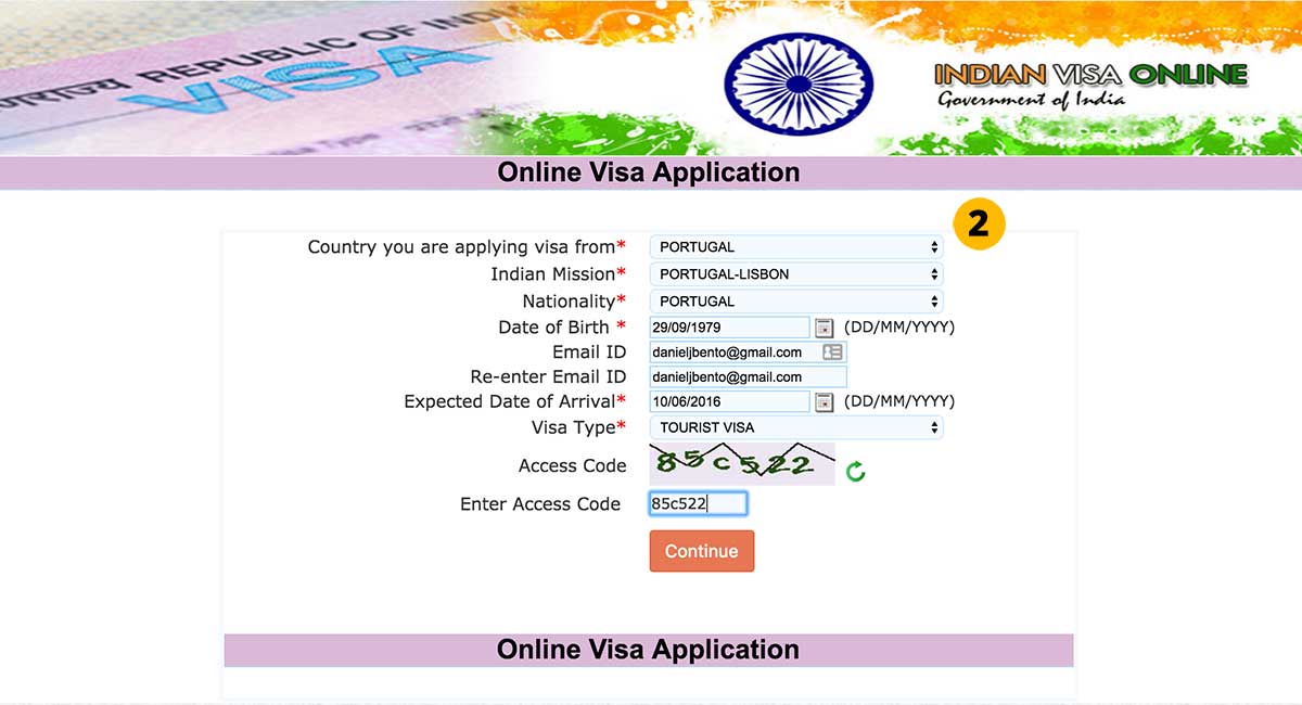 embassy of india passport application form