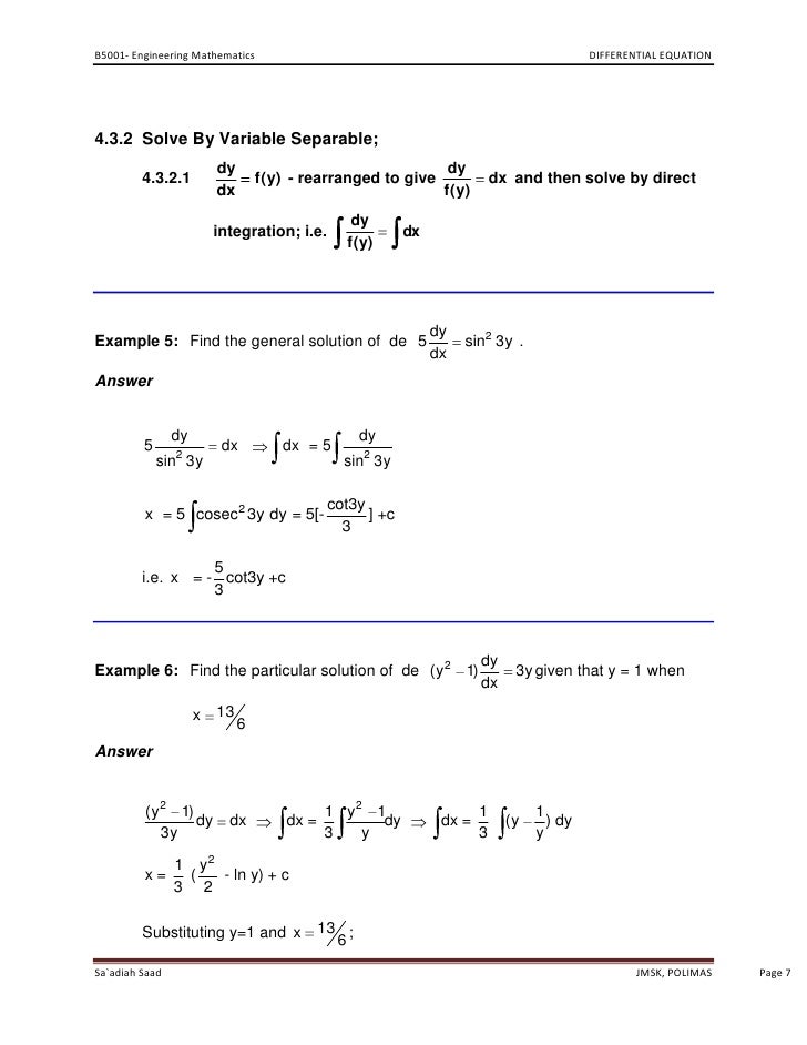 applications of differential equations in engineering