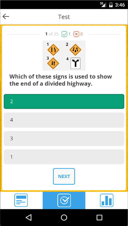 dmv online knowledge test application