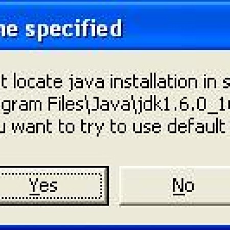 java control panel application not found
