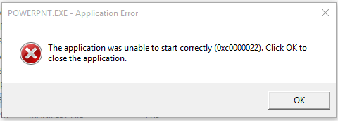 outlook exe the application was unable to start correctly 0xc0000142