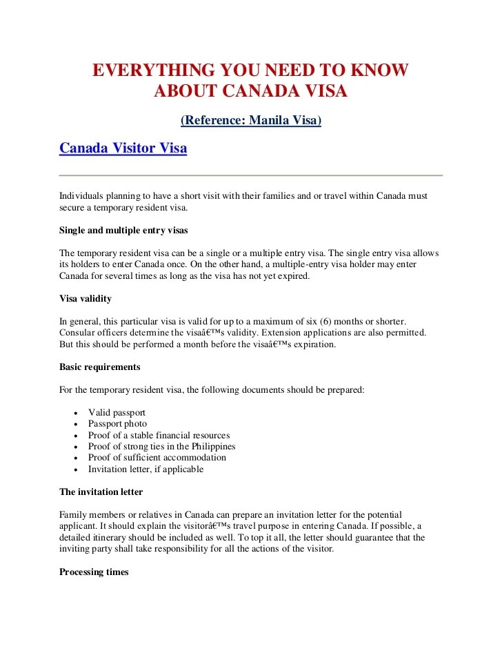 canada visitor visa online application