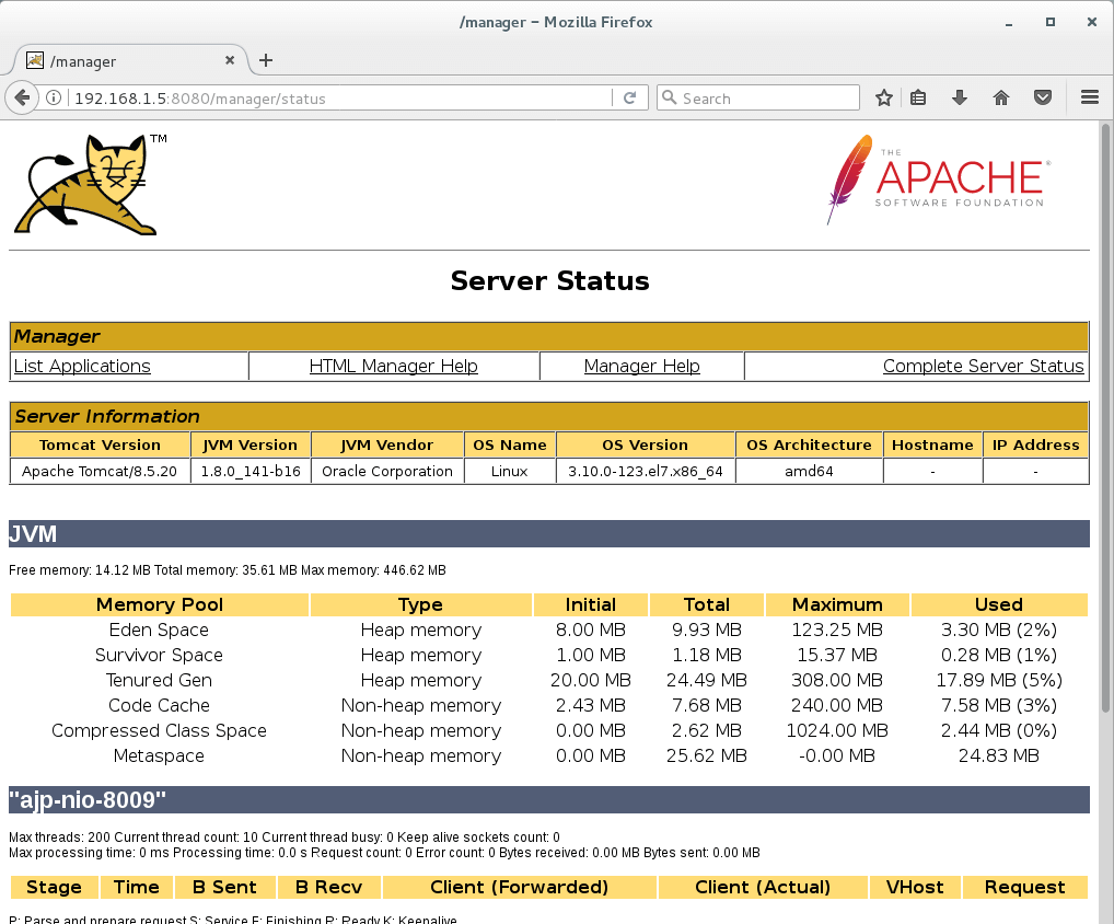 apache tomcat is web server or application