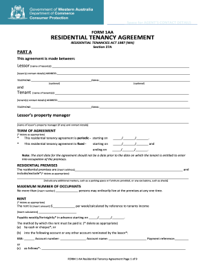 blank lease application commercial form