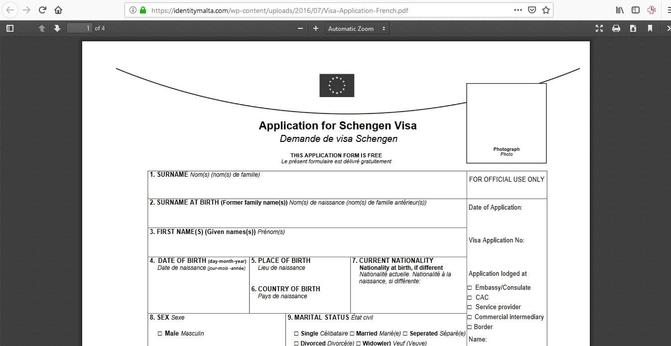 cuban embassy visa application form