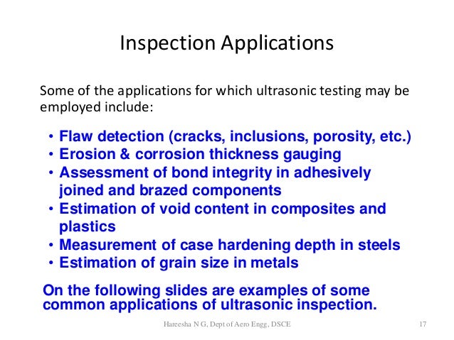 ultrasonic testing principles and application