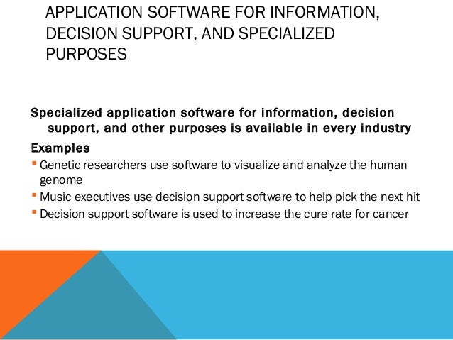 examples of system software and application software