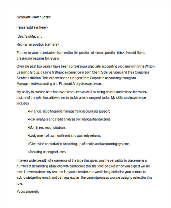 cover letter for financial accountant job application