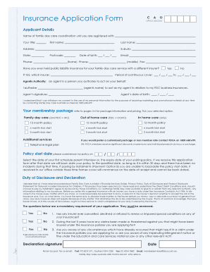 family day care application form