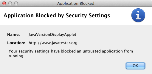 how do i fix application blocked by security settings