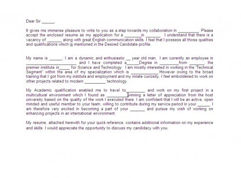 motivation letter for job application example