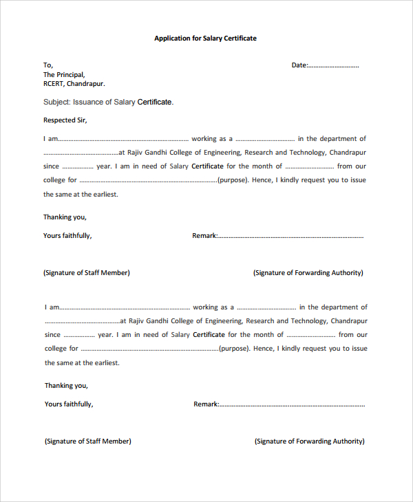 request letter for certificate of employment for visa application